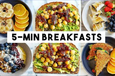 EASY 5-MINUTE BREAKFAST IDEAS (vegan)