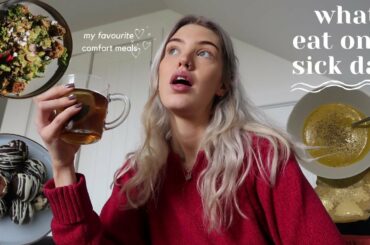 what i eat in a day when i'm sick - healthy & comforting vegan meals