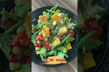 Stir fry veggies/vegetables|healthy dinner idea #helathyfood #simplerecipes #shorts @VegShortRecipes