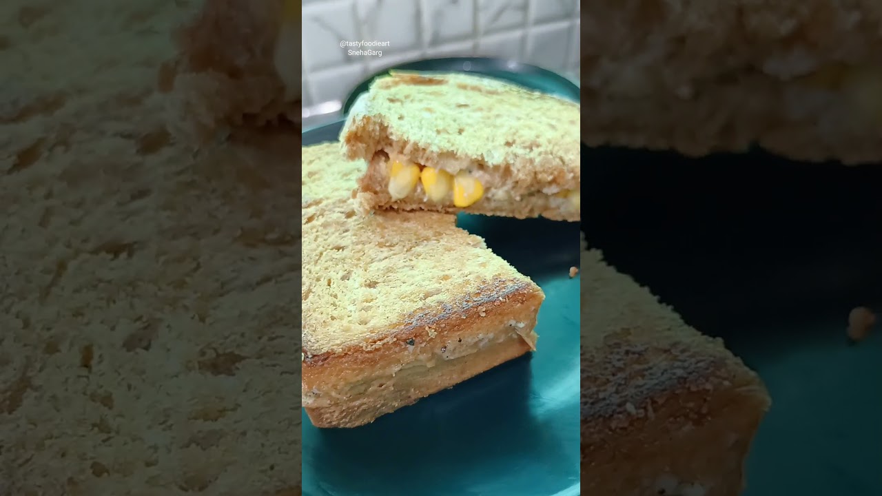 Malai corn sandwich || Healthy sandwich #shorts #ytshorts #sandwich Malai corn sandwich || Healthy sandwich #shorts #ytshorts #sandwich