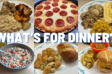 WHATS FOR DINNER || 7 EASY AND BUDGET FRIENDLY WEEKNIGHT DINNER IDEAS