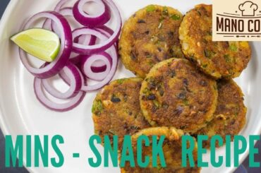 5 Mins - Healthy Evening Snacks for KIDS | INSTANT Snacks | Poha Aloo Snacks