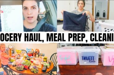 GROCERY HAUL FAMILY OF 5 | HEALTHY MEAL PREP | CLEANING MOTIVATION & ORGANIZATION
