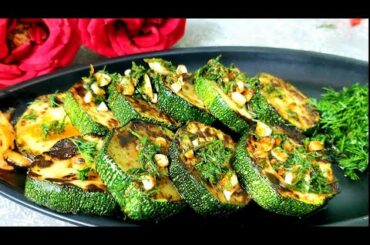 Low Calorie Garlic Zucchini | Healthy & Fresh recipe | Fried Zucchini