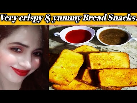 Quick Bread Snacks Recipe.Crispy And Crunchy Bread Snacks.Healthy BreakFast..Ramdan Special Recipe. Quick Bread Snacks Recipe.Crispy And Crunchy Bread Snacks.Healthy BreakFast..Ramdan Special Recipe.