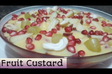Fruit Custard Recipe/Fruit Salad Recipe/How To Make Fruit Custard/Healthy Dessert Recipe by shakra