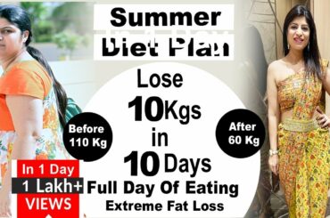 Summer Weight Loss Diet Plan | Lose Weight Fast In Hindi | Lose 10 Kgs In 10 Days | Dr.Shikha Singh