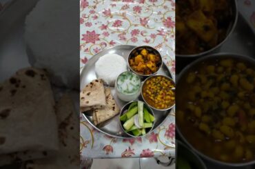 Delicious Panner | Healthy lunch | Panner ki sabji, buttermilk, rice, roti & dal | #YoutubeShorts