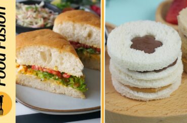 Quick & Easy Egg Mayo Sandwich & Fluffernutter Sandwich Recipes by Food Fusion