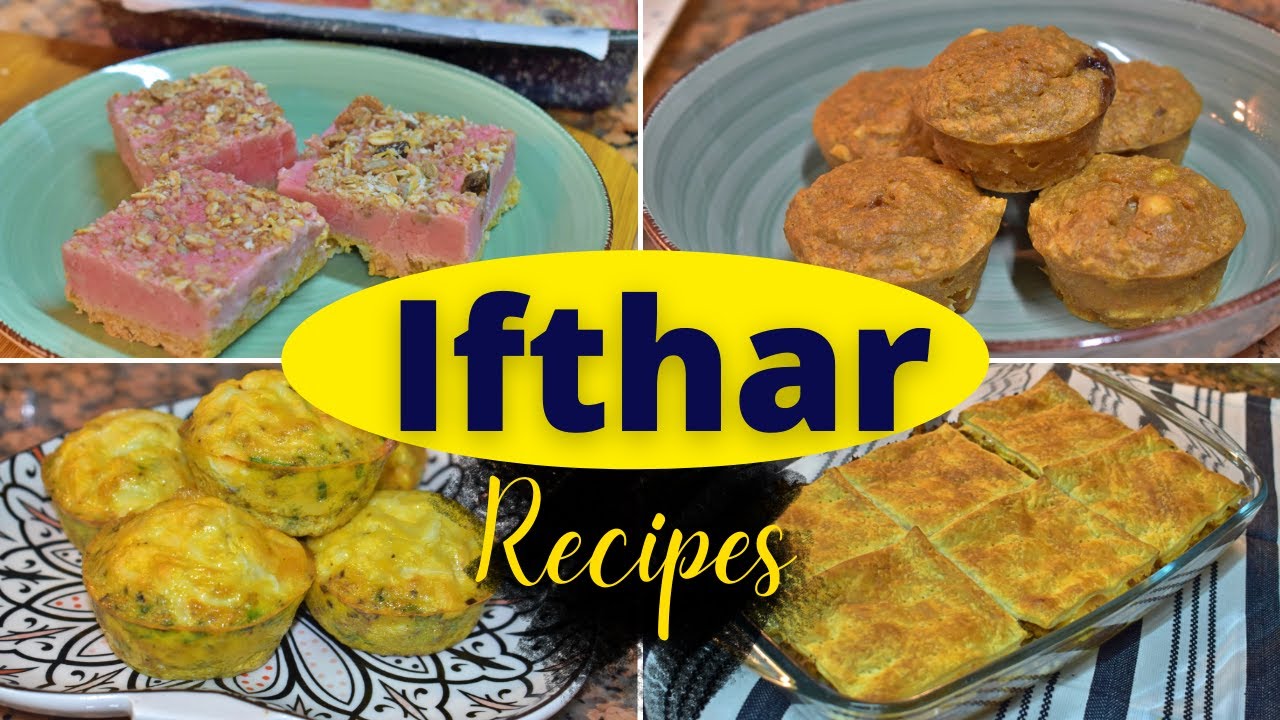 Ifthar Recipes | Egg Muffins | Healthy Oats Banana Muffins | Strawberry Yoghurt Bars | Puff Lasagna Ifthar Recipes | Egg Muffins | Healthy Oats Banana Muffins | Strawberry Yoghurt Bars | Puff Lasagna