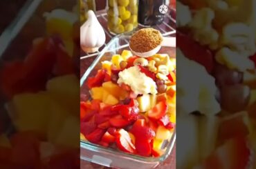 Fruit salad recipe with vinegar dressing | Healthy salad|D.D.H.B Amu's kitchen |#shorts