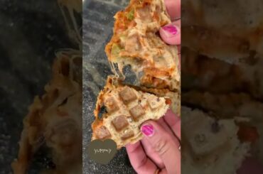 Pizza Waffles Recipe | Easy & Quick Tasty Snack Recipe | Kids Special | Rasoi Lifestyle #Shorts