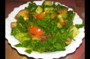 Healthy Palak salad Recipe  /Spinach salad Recipe (in hindi)
