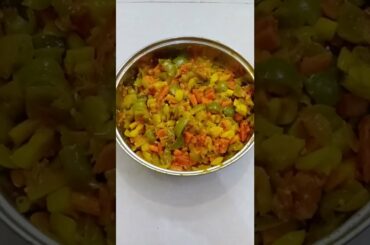 Delicious and Healthy Capsicum, Carrot and Zucchini Recipe for Your Lunch and Dinner #Shorts