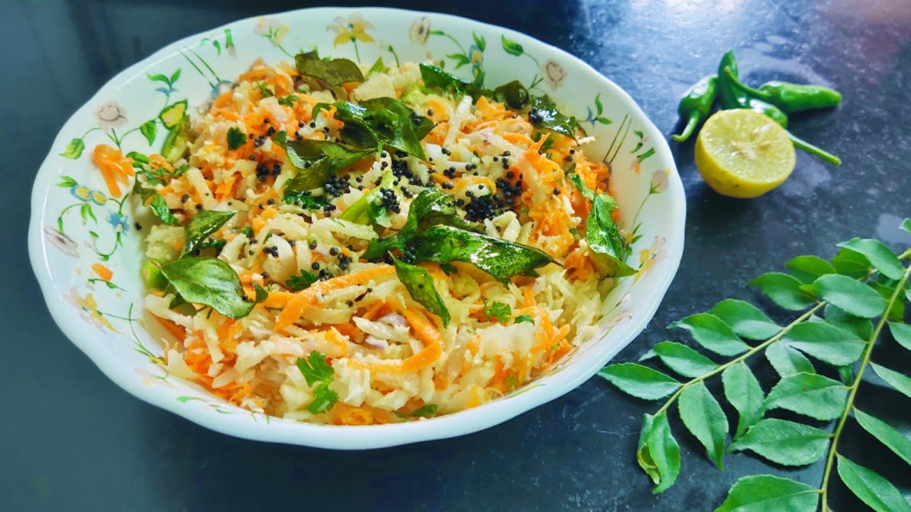 Carrot Radish Salad Recipe | Healthy Salad | Indian Salad Recipe | Salad For Weight Loss Carrot Radish Salad Recipe | Healthy Salad | Indian Salad Recipe | Salad For Weight Loss