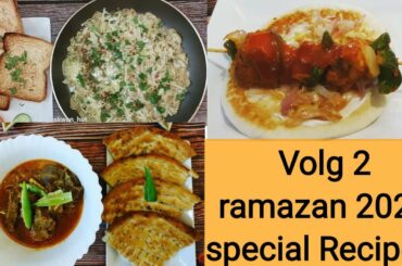 Vlogs 2 ramazan 2022 special recipe for Ifftar Rogan Gosh, potato cheese and chicken skewers