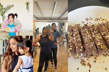 Amber’s Swimming Day| Morning Workout | Baking Healthy Bread!