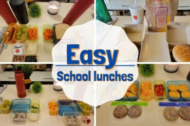 Easy school lunch ideas || 5 healthy lunch ideas for kids || Before and after school