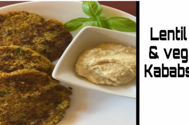 Red lentil kabab,healthy lunch ideas (gluten free) vegan kabab recipe