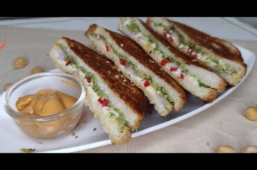 CHIKPEA SANDWICH | Evening Snacks | Healthy Treats | Bread Recipes
