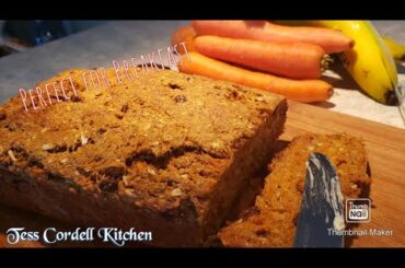 Don't waste carrots!|Super Moist Carrots and Banana Bread|Healthy Recipes|Tess Cordell Kitchen