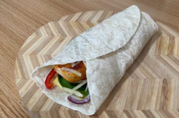 Tasty homemade honey mustard chicken wrap   Healthy recipes 500 kcal in 10min