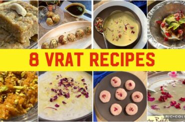 Navratri vrat recipes | 8 amazing vrat recipes | vrat ka khana | Recipes for fasting | Vrat special