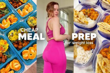 SUPER EASY ONE WEEK MEAL PREP FOR WEIGHT LOSS | Healthy & Cheap