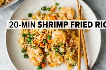 SHRIMP FRIED RICE | easy Chinese fried rice recipe + better than takeout!