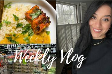 Weekend VLOG | Healthy Dinner Recipe | Air Fried Salmon | Grocery Haul |  WellnessWithDrG