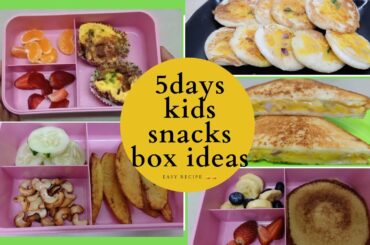 5 days kids snacks box ideas in Tamil | 5 easy & quick snacks recipe for kids | Saakshi Prakash