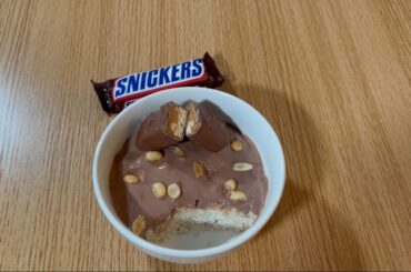 Tasty oats a'la snickers - Healthy recipes (470kcal in 10min)