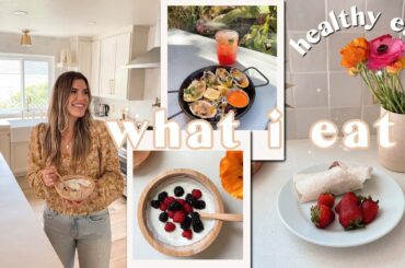 WHAT I EAT IN A DAY | easy healthy meal ideas, grocery haul + nutrition chat for healthy metabolism