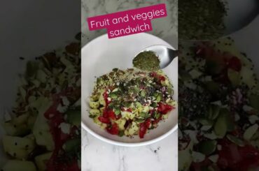 veg mayo sandwich | fruit n veggies sandwich|healthy breakfast#shorts#sandwich#breakfastrecipe