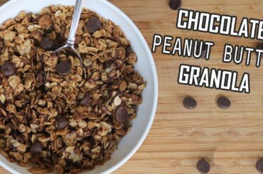 Actual Low Calorie Granola Recipe (HIGH VOLUME) | Homemade Quick & Easy Low Fat Reeses Puffs Cereal