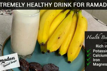 Healthy Milkshake Recipe | Dates, Banana and almond milkshake | Ramadan Food Recipes 2022