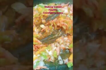 Making Instant Healthy Cornflakes Upma|Healthy Breakfast Recipe!Do check channel fr detailed recipe