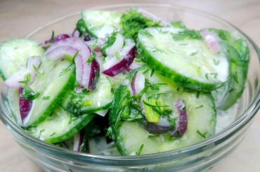 Recipe For A Healthy Cucumber Salad. Healthy Eating # 6