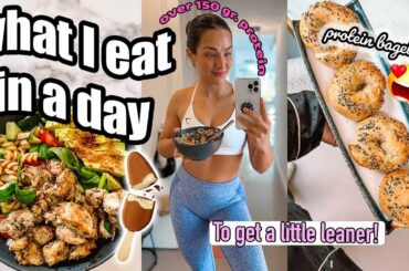 WHAT I ATE IN A DAY | to lose weight & be healthy (high protein)