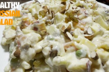 Russian Salad | Best Healthy Tasty Russian Salad Recipe | Quick & Easy Russian Salad