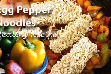 Healthy Pepper Egg Noodles | Surprising Recipe | How to make a delicious healthy dinner?