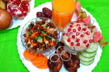 Healthy Iftar Platter For Weight loss ll Iftar Meal ideas - 4 Healthy Iftar Recipes ll Iftar Recipe