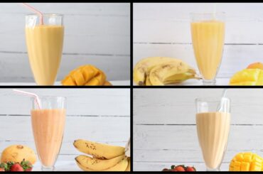 4 Healthy Mango Smoothies | Mango Smoothies | Mango Smoothie Recipe | Smoothie Recipes