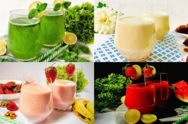 4 Easy and Refreshing Drink Recipes for Iftar | Low Cost Great Taste | Ramadan Recipes