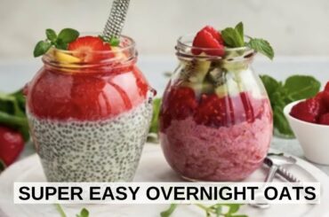 OVERNIGHT OATS PROTEIN RECIPE | easy, healthy breakfast Idea | Strawberry & Vanilla Oatmeal Flavor