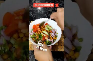 High Protein Salad recipe For iftar | Weight loss Recipe | Healthy Vegetarian recipe #salad #shorts