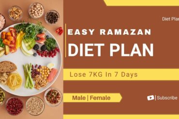 Weight loss diet plan during Ramadan | Healthy  weight loss fast 6 kg in 5 days | By Trainer Aqsa