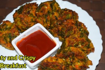 New Breakfast Recipe | Tasty & Crispy Breakfast | Easy & Healthy Snacks Recipe | Quick Palak Recipe