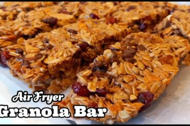 Air Fryer Granola Bars | Healthy Granola Bar Recipe