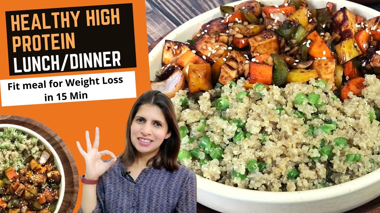 Healthy High Protein Lunch or Dinner Recipe | Quick & Easy Fit Meal for Weight Loss in 15 Minutes Healthy High Protein Lunch or Dinner Recipe | Quick & Easy Fit Meal for Weight Loss in 15 Minutes